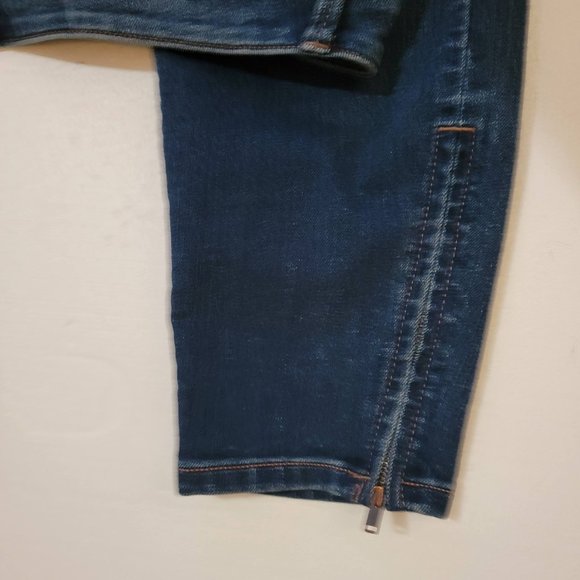 Ann Taylor LOFT Women's Jeans Size 6 Blue Denim Zipper Bottoms NO SIZE TAG - Picture 7 of 11
